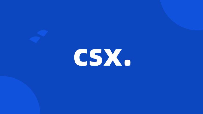 csx.