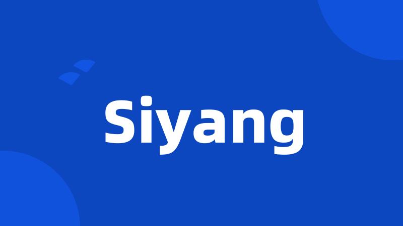 Siyang