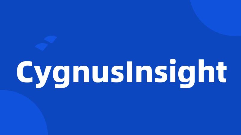 CygnusInsight