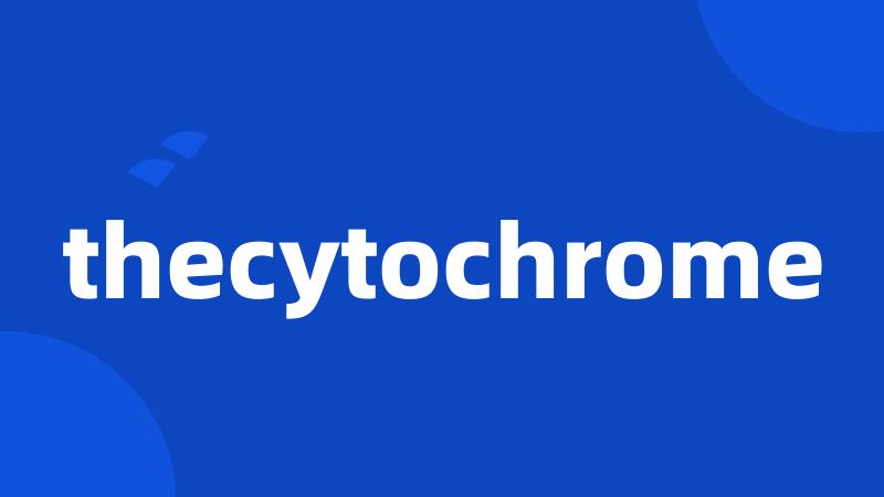 thecytochrome