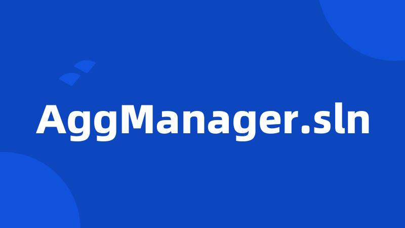 AggManager.sln