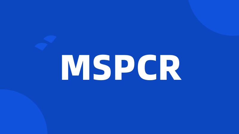 MSPCR