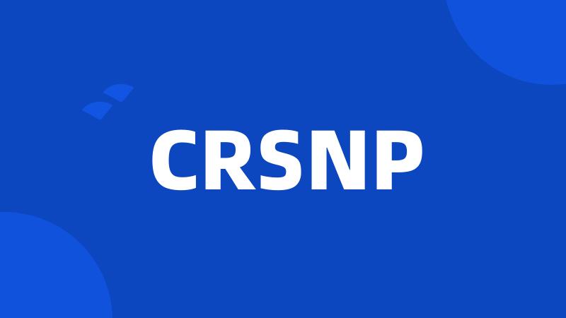 CRSNP