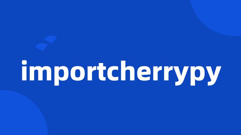 importcherrypy