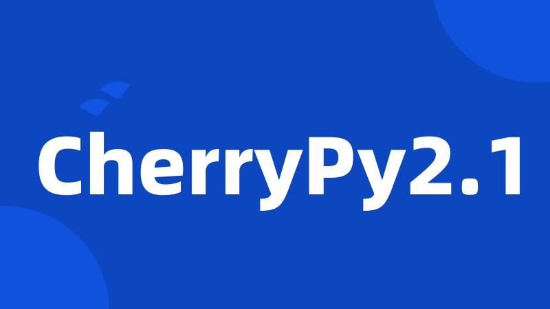 CherryPy2.1