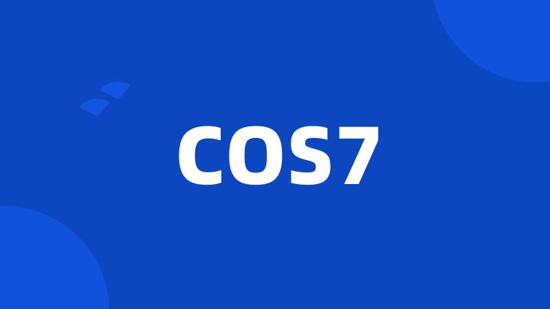 COS7