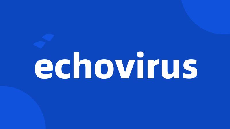 echovirus