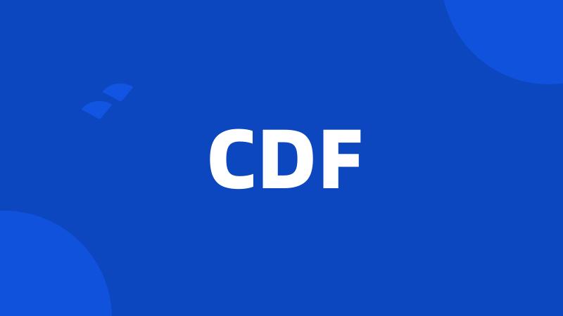 CDF