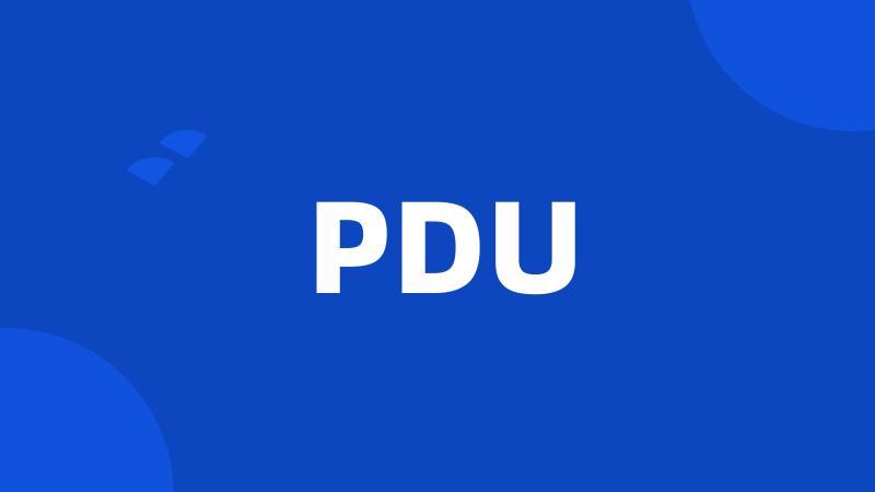 PDU