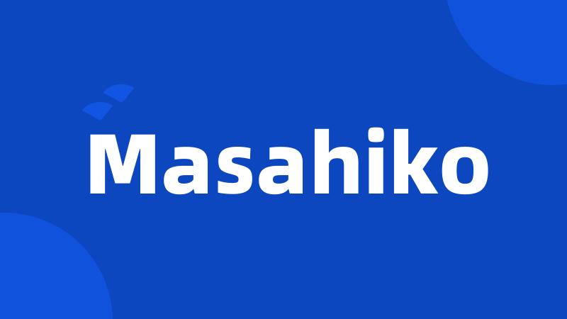 Masahiko