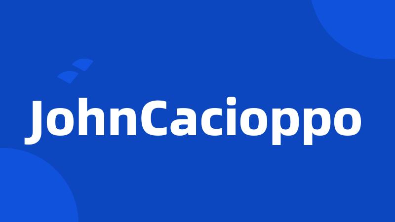 JohnCacioppo