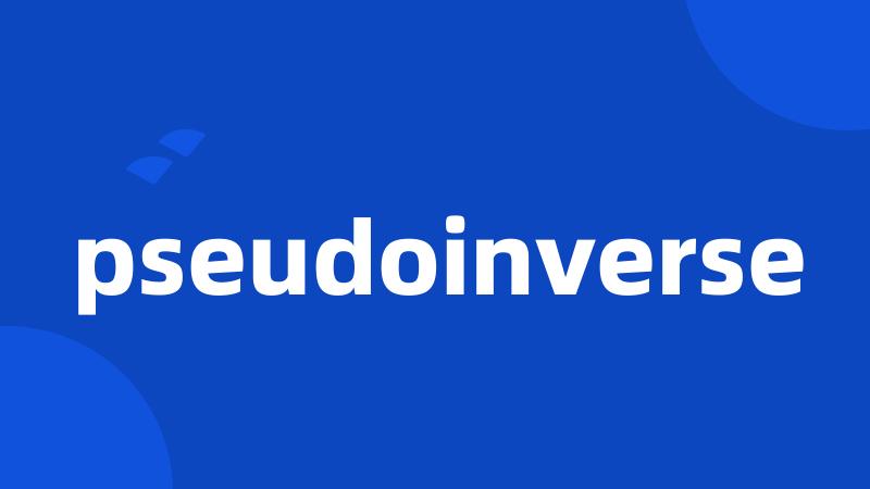 pseudoinverse