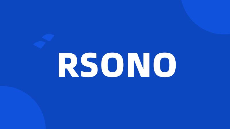 RSONO