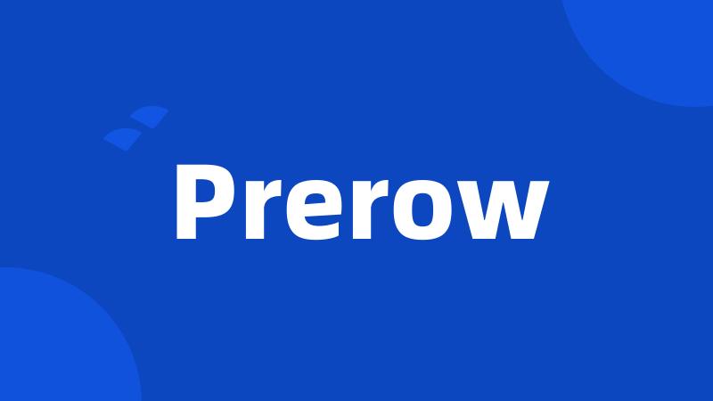 Prerow