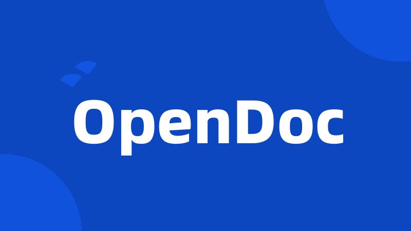 OpenDoc