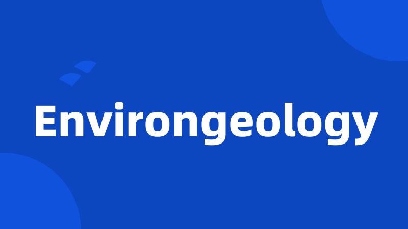 Environgeology