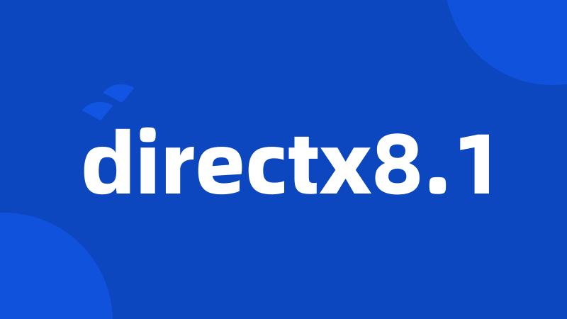 directx8.1