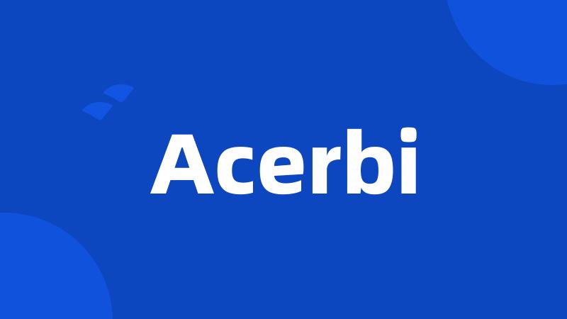 Acerbi