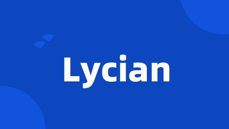 Lycian