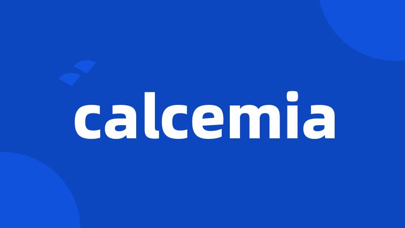 calcemia