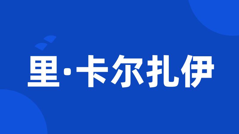 里·卡尔扎伊