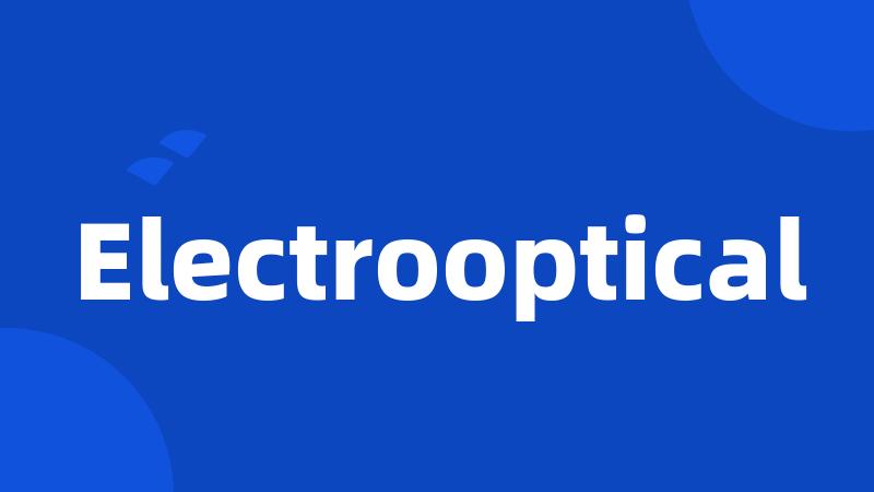 Electrooptical