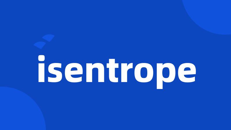 isentrope