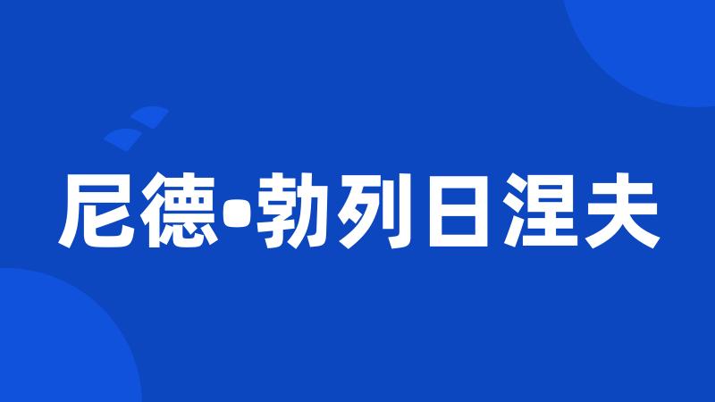 尼德•勃列日涅夫