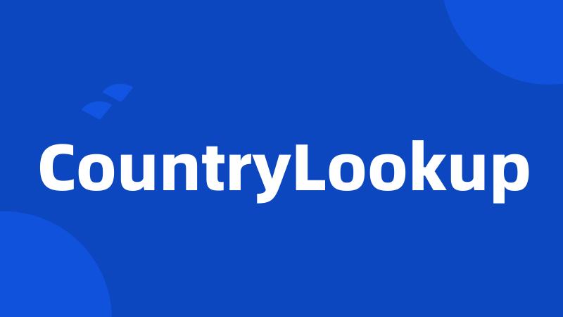 CountryLookup