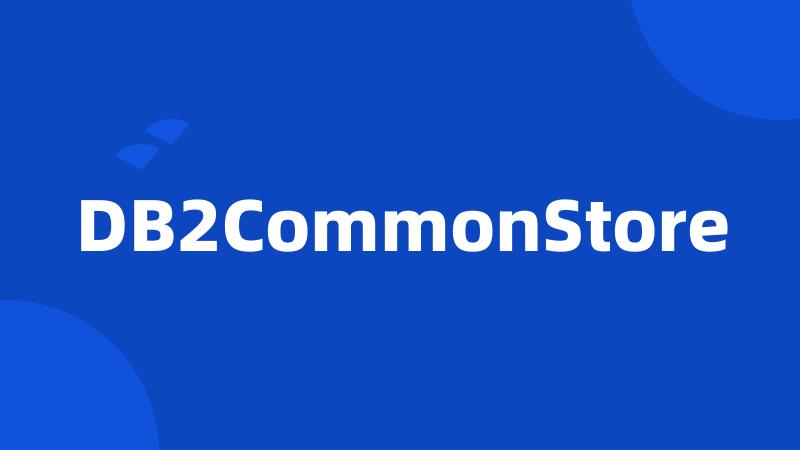 DB2CommonStore