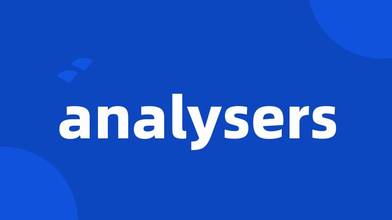 analysers