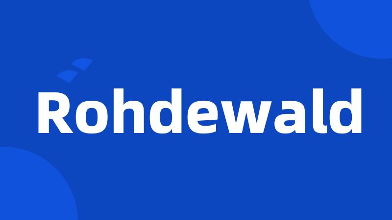 Rohdewald