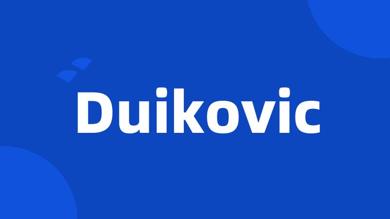 Duikovic