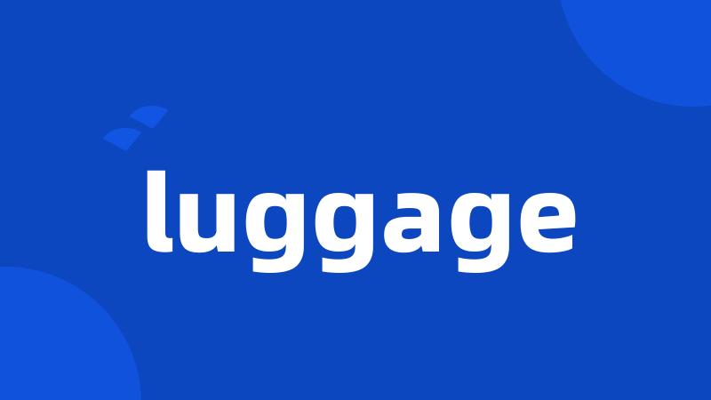 luggage