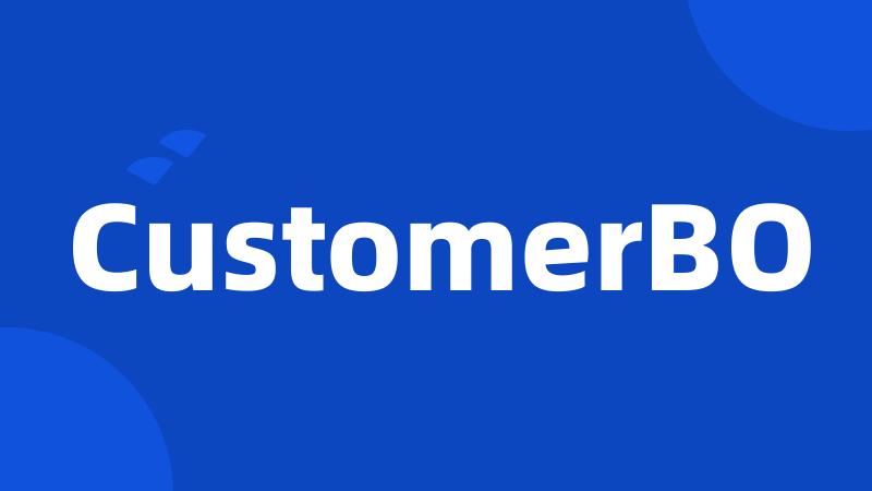 CustomerBO