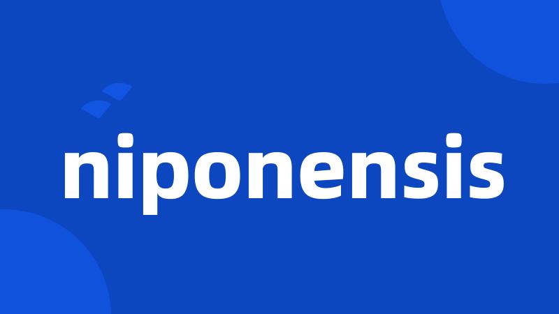 niponensis