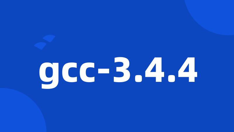 gcc-3.4.4