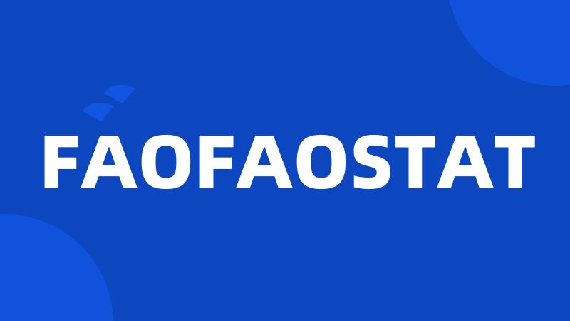 FAOFAOSTAT