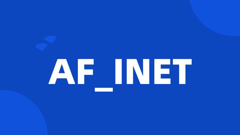 AF_INET