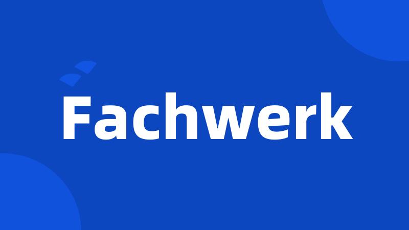 Fachwerk