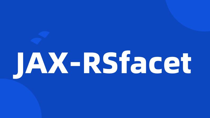 JAX-RSfacet