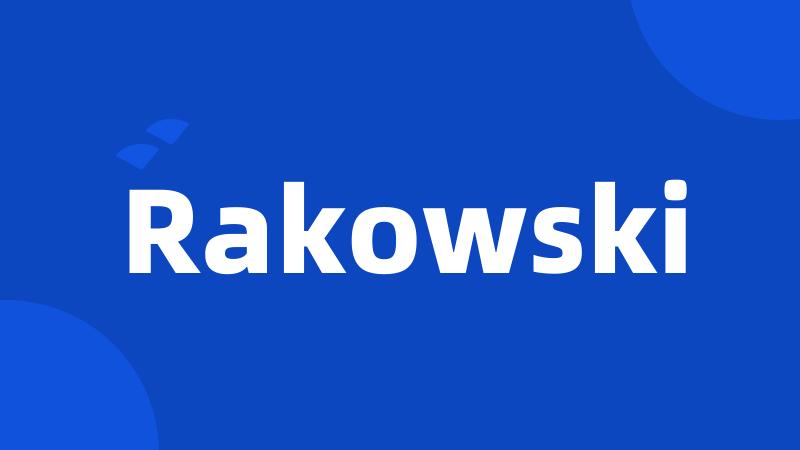 Rakowski