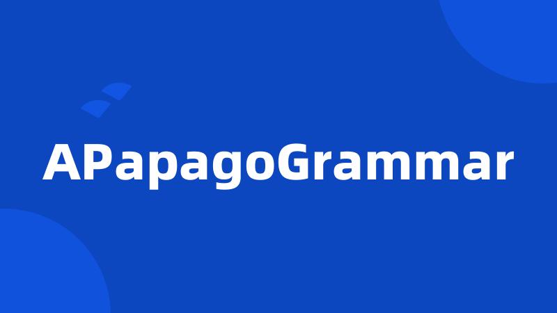 APapagoGrammar