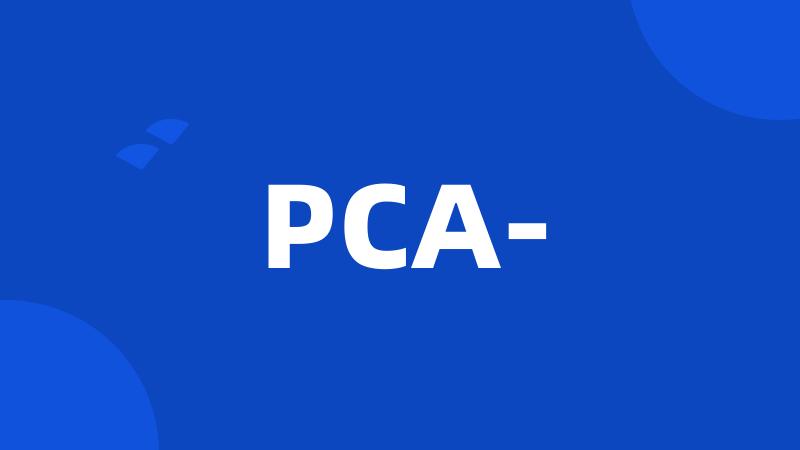 PCA-