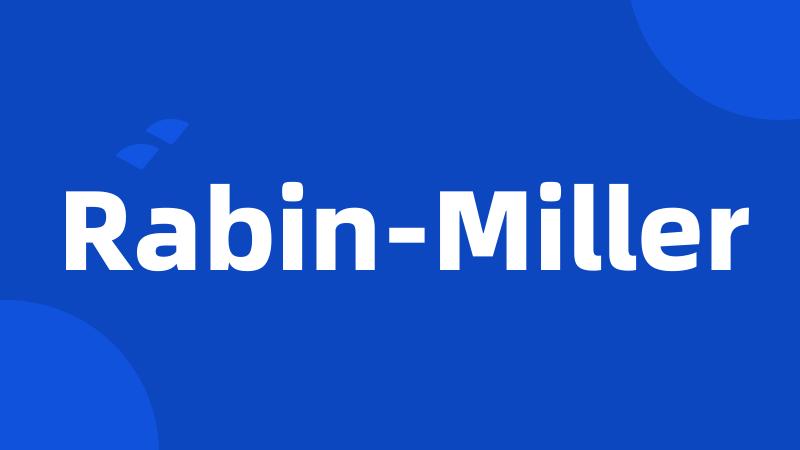 Rabin-Miller