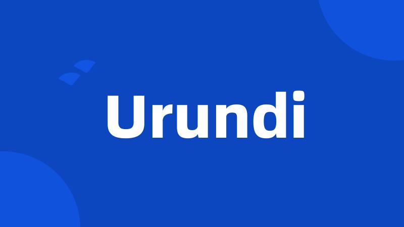 Urundi