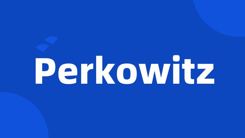 Perkowitz