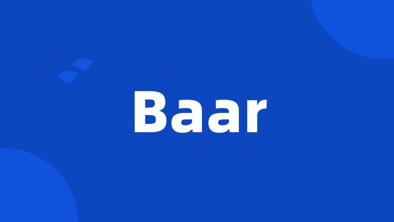 Baar