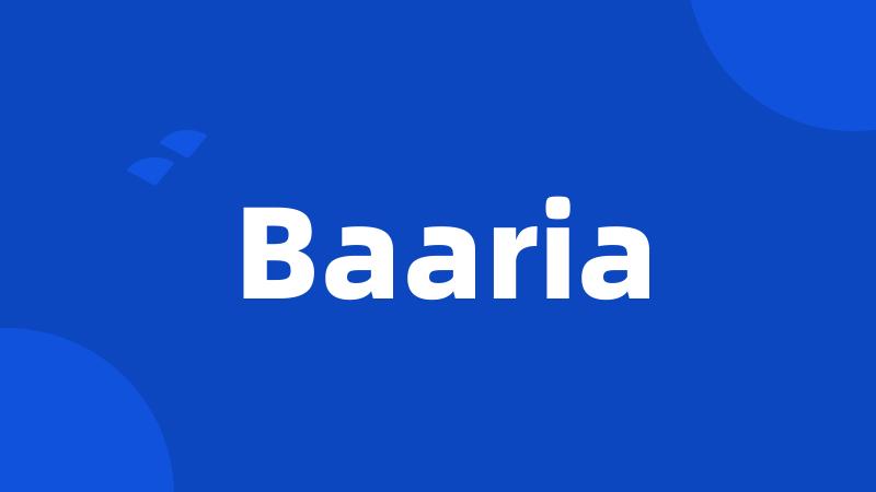 Baaria