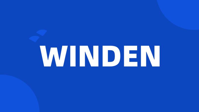 WINDEN